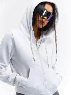 GATE Bluza basic zapinana na zamek z kapturem| Swetry I Bluzy·Bluzy