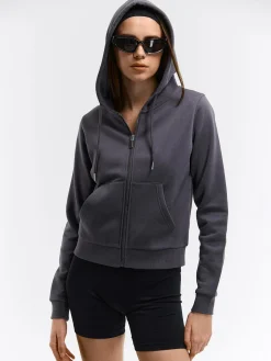 GATE Bluza basic zapinana na zamek z kapturem| Swetry I Bluzy·Bluzy