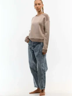 GATE Bluza dzianinowa z detalami| Swetry I Bluzy·Bluzy