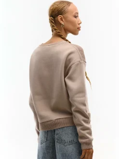 GATE Bluza dzianinowa z detalami| Swetry I Bluzy·Bluzy