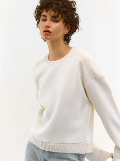 GATE Bluza dzianinowa z detalami| Swetry I Bluzy·Bluzy