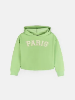 GATE Bluza oversize z błyszczącym napisem|Dzieci Dziewczynki·Bluzki