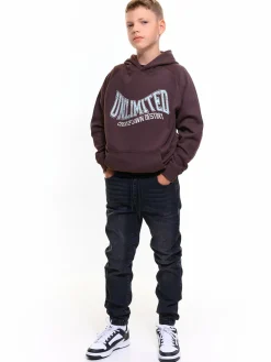 GATE Bluza oversize z kapturem i kieszenią kangurką|Dzieci Chłopcy·Bluzki