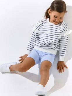 GATE Bluza w paski z falbankami|Dzieci Dziewczynki·Bluzki