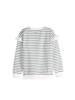 GATE Bluza w paski z falbankami|Dzieci Dziewczynki·Bluzki