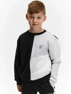 GATE Bluza z blokami kolorów|Dzieci Chłopcy·Bluzki