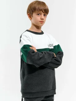 GATE Bluza z blokami kolorów|Dzieci Chłopcy·Bluzki