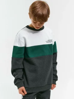 GATE Bluza z blokami kolorów|Dzieci Chłopcy·Bluzki