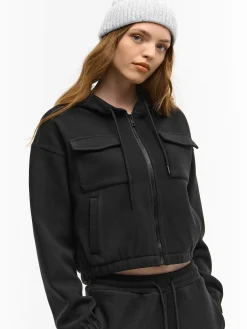 GATE Bluza z kapturem na zamek| Swetry I Bluzy·Bluzy