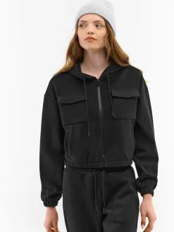 GATE Bluza z kapturem na zamek| Swetry I Bluzy·Bluzy