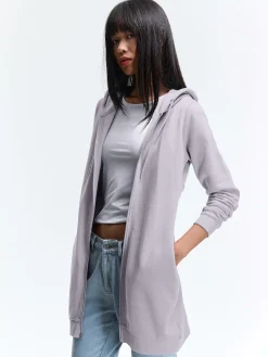 GATE Bluza z kapturem na zamek| Swetry I Bluzy·Bluzy