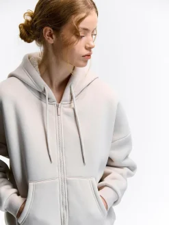 GATE Bluza z kapturem na zamek| Swetry I Bluzy·Bluzy