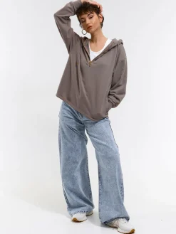 GATE Bluza z kapturem na zamek| Swetry I Bluzy·Bluzy