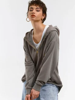 GATE Bluza z kapturem na zamek| Swetry I Bluzy·Bluzy