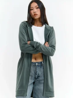 GATE Bluza z kapturem na zamek| Swetry I Bluzy·Bluzy