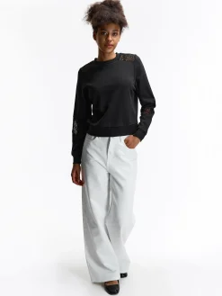 GATE Bluza z koronką| Swetry I Bluzy·Bluzy