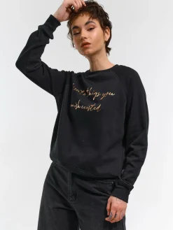 GATE Bluza z metalicznym napisem| Swetry I Bluzy·Bluzy