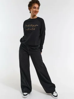 GATE Bluza z metalicznym napisem| Swetry I Bluzy·Bluzy