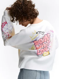 GATE Bluza z nadrukiem| Swetry I Bluzy·Bluzy