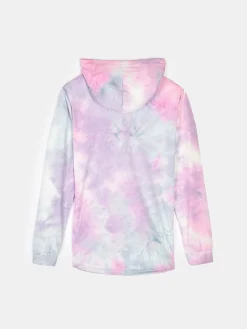 GATE Bluza z nadrukiem tie-dye i kapturem|Dzieci Dziewczynki·Bluzki