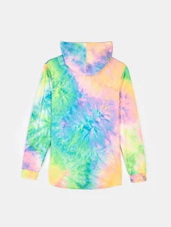 GATE Bluza z nadrukiem tie-dye i kapturem|Dzieci Dziewczynki·Bluzki