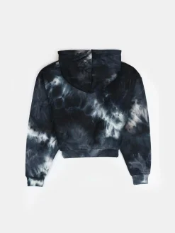 GATE Bluza z nadrukiem tie-dye i kapturem|Dzieci Dziewczynki·Bluzki