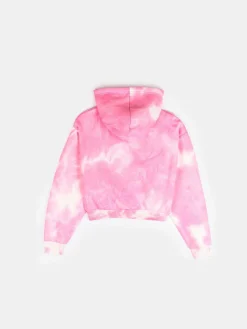 GATE Bluza z nadrukiem tie-dye i kapturem|Dzieci Dziewczynki·Bluzki