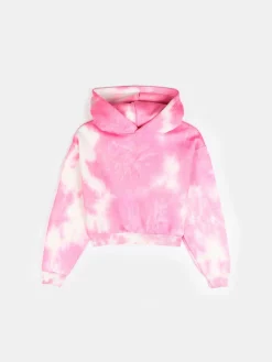 GATE Bluza z nadrukiem tie-dye i kapturem|Dzieci Dziewczynki·Bluzki