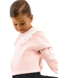 GATE Bluza z ozdobnym kołnierzem|Dzieci Dziewczynki·Bluzki