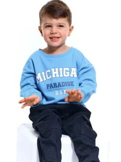 GATE Bluza z ozdobnym prążkiem|Dzieci Chłopcy·Bluzki