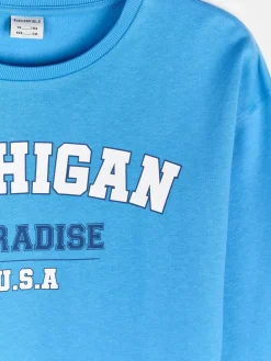 GATE Bluza z ozdobnym prążkiem|Dzieci Chłopcy·Bluzki