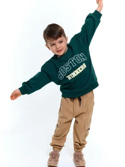 GATE Bluza z ozdobnym prążkiem|Dzieci Chłopcy·Bluzki