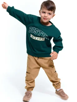 GATE Bluza z ozdobnym prążkiem|Dzieci Chłopcy·Bluzki