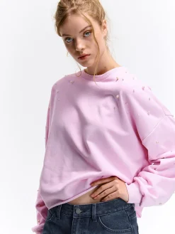 GATE Bluza z perłami| Swetry I Bluzy·Bluzy