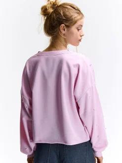 GATE Bluza z perłami| Swetry I Bluzy·Bluzy