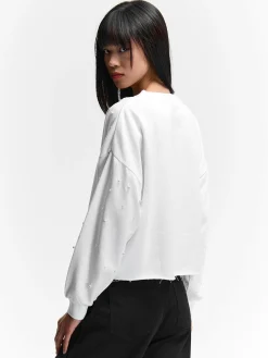 GATE Bluza z perłami| Swetry I Bluzy·Bluzy