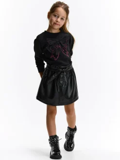 GATE Bluza z tiulową kokardką|Dzieci Dziewczynki·Bluzki