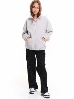 GATE Bluza zapinana na zamek z kieszenią|Dzieci Dziewczynki·Bluzki