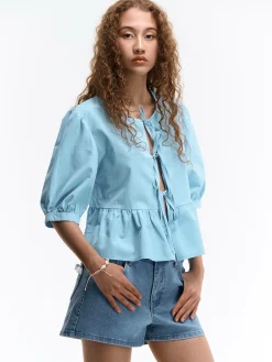 GATE Bluzka bawełniana| Koszulki I Topy·Bluzki