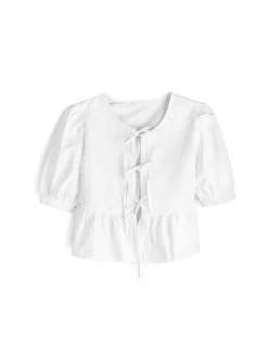 GATE Bluzka bawełniana| Koszulki I Topy·Bluzki