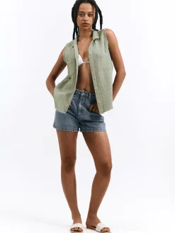 GATE Bluzka bawełniana bez rękawów| Koszulki I Topy·Topy|Koszulki I Topy·Bluzki