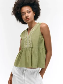 GATE Bluzka bawełniana bez rękawów| Koszulki I Topy·Topy|Koszulki I Topy·Bluzki