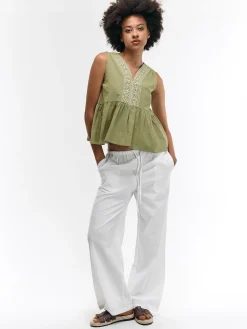 GATE Bluzka bawełniana bez rękawów| Koszulki I Topy·Topy|Koszulki I Topy·Bluzki