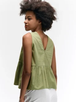 GATE Bluzka bawełniana bez rękawów| Koszulki I Topy·Topy|Koszulki I Topy·Bluzki