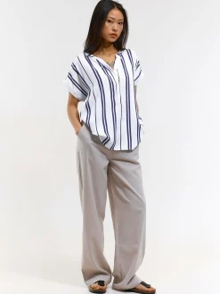 GATE Bluzka w prążki| Koszulki I Topy·Bluzki