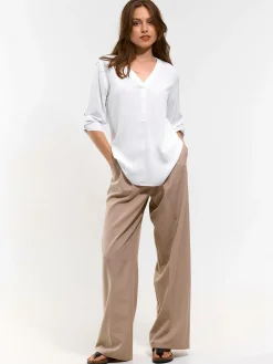 GATE Bluzka z dekoltem w serek| Koszulki I Topy·Topy|Koszulki I Topy·Bluzki