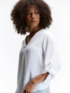 GATE Bluzka z dekoltem w serek| Koszulki I Topy·Bluzki