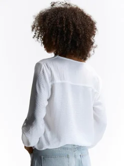 GATE Bluzka z dekoltem w serek| Koszulki I Topy·Bluzki