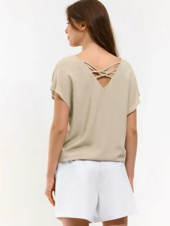 GATE Bluzka z detalem na plecach| Koszulki I Topy·Topy|Koszulki I Topy·Bluzki