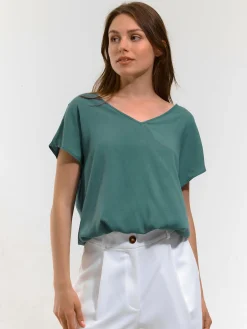 GATE Bluzka z detalem na plecach| Koszulki I Topy·Topy|Koszulki I Topy·Bluzki